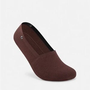 Organic Cotton No Show Sock in Cedar Brown Size Large